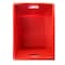 Flipside Corrugated Postal Storage Tote, 18-1/4 in L x 13-1/4 in W x 11-3/5 in H, Red, Plastic, 4 PK 40122 - alternate 4